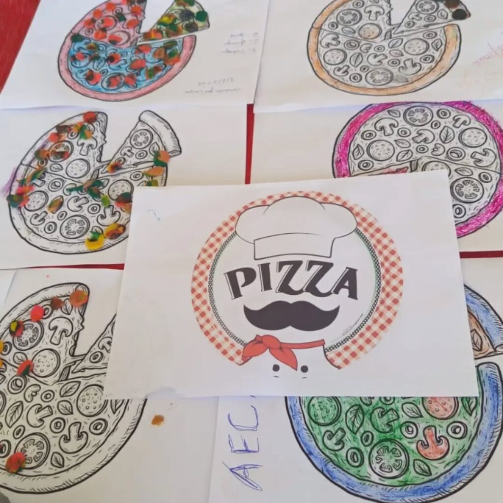 Pode ser uma imagem de pizza e texto que diz "PIZZA L フヨレ"